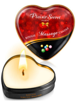 Mini bougie de massage bubble gum boîte coeur 35ml - CC826063